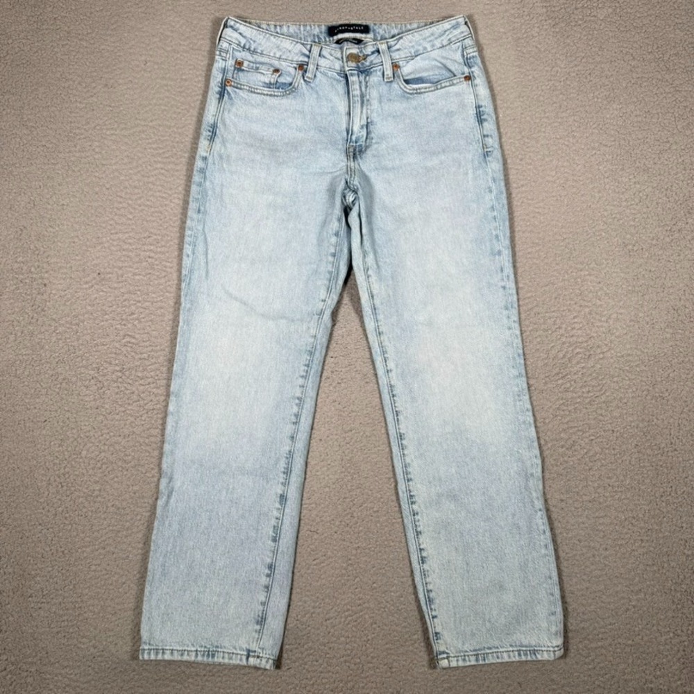 Aeropostale Jeans Womens 8R 29x27 Blue Mid Rise Ankle Straight Denim 5 Pocket